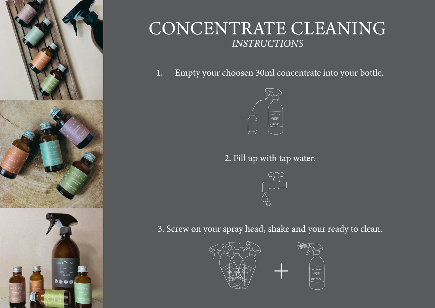 Concentrate cleaner refill - pack of 4